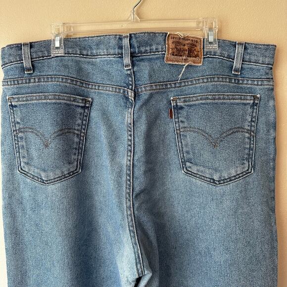 Vintage Levi's Strauss Jeans Orange Tab Signature Flex Denim 540 90's Mens 42x32 - Picture 4 of 14